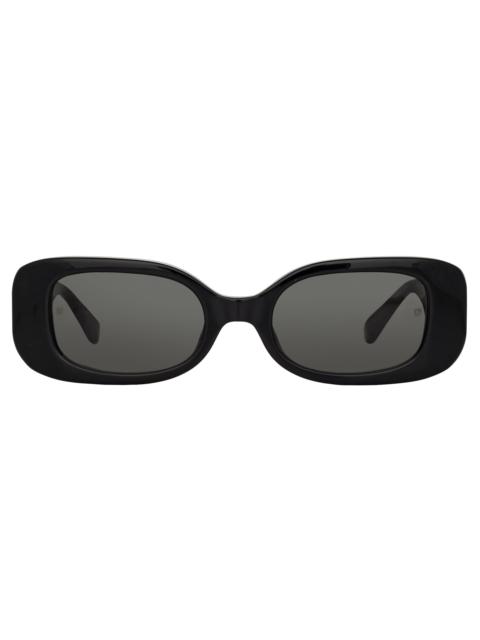 THE LOLA | RECTANGULAR SUNGLASSES IN BLACK (C1)