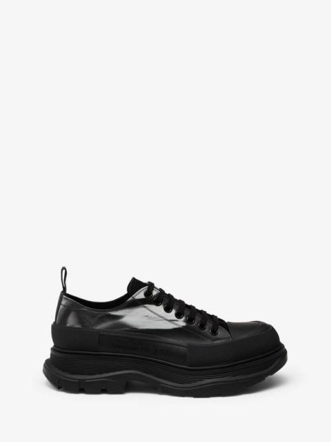Alexander McQueen Men's Tread Slick Lace Up in Black/white