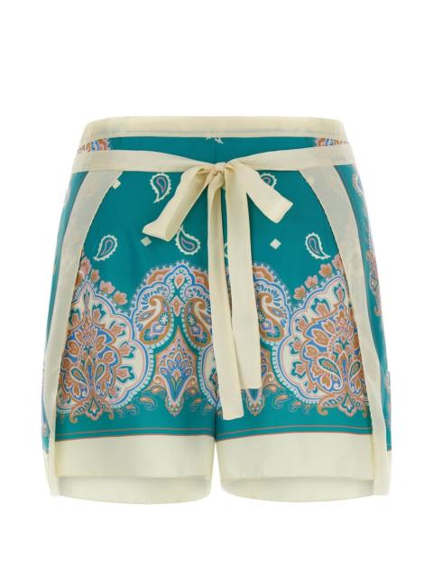 PINKO Merengue-print shorts