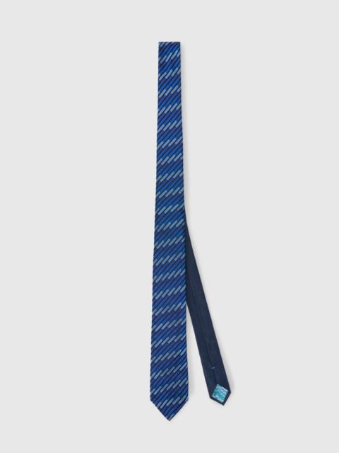 Missoni Silk tie with oblique stripes