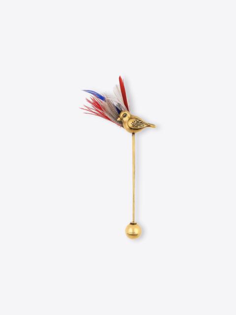 Dries Van Noten GOLD FEATHER BROOCH