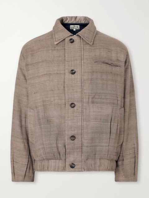 KARTIK RESEARCH Moni Padded Wool and Silk-Blend Blouson Jacket