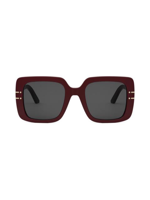 DIOR Signature S11I 54mm Square Sunglasses in Bordeaux/Other /Smoke at Nordstrom