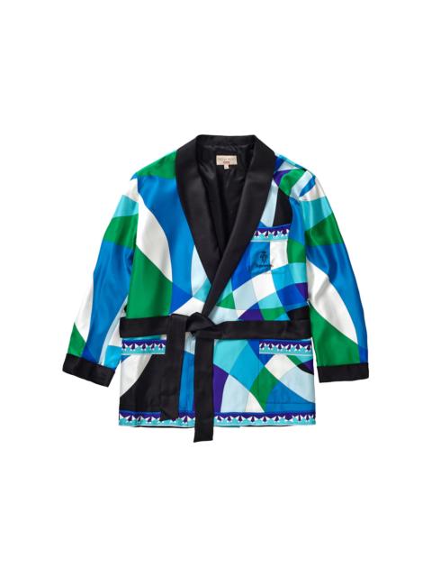 Supreme Supreme Emilio Pucci Silk Smoking Jacket Blue
