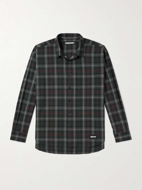 NEIGHBORHOOD Logo-Appliquéd Checked Cotton Shirt