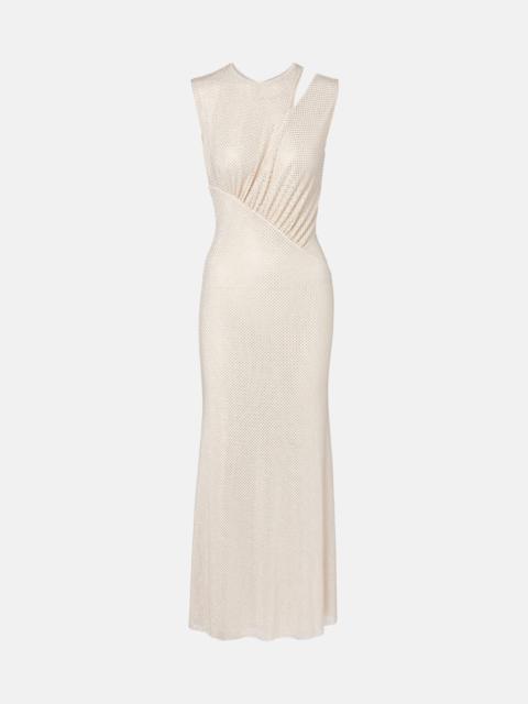 self-portrait Embellished cutout midi dress