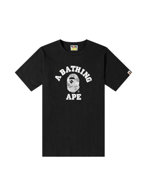 BAPE Digital Camo College Tee 'Black/Gray'