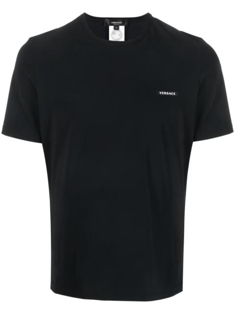 VERSACE logo-patch T-shirt