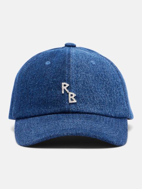 RUSLAN BAGINSKIY RB embellished denim baseball cap