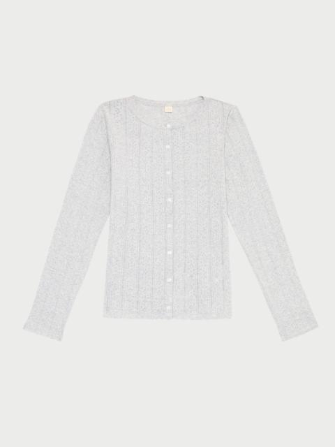 LOEFFLER RANDALL Ash Pointelle Cardigan