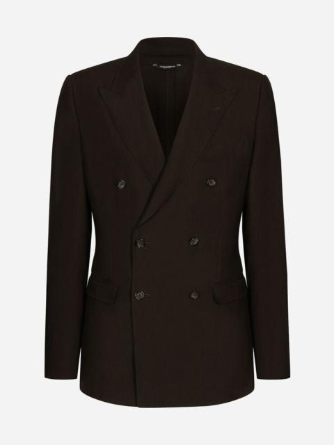 Dolce & Gabbana Double-breasted linen Taormina jacket