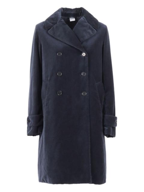 Aspesi velvet double-breasted coat