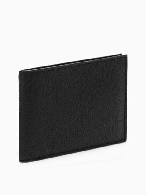 Valextra Bifold wallet in black leather