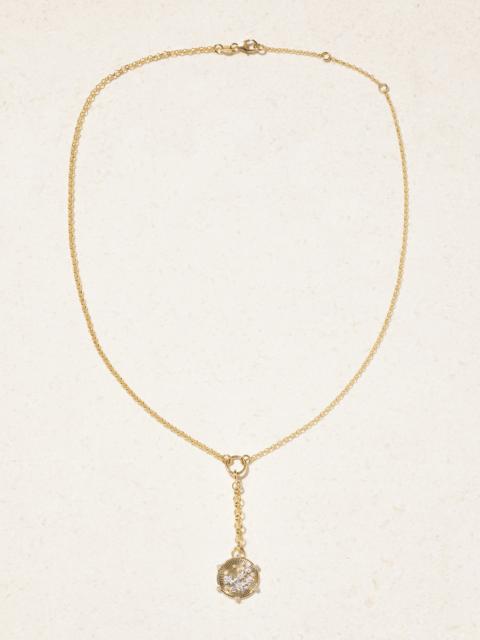 FOUNDRAE Resilience Blossoms Mixed Belcher 18-karat Yellow And White Gold Diamond Necklace