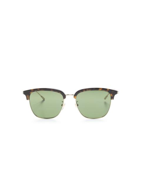 tortoiseshell-effect square-frame sunglasses