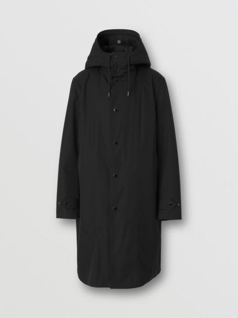 Burberry Cotton Hooded Car Coat with Warmer