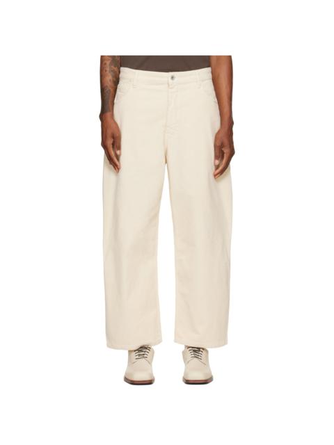 Studio Nicholson Off-White Paolo Trousers
