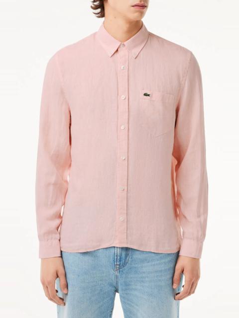 Regular Fit Linen Button-Down Shirt