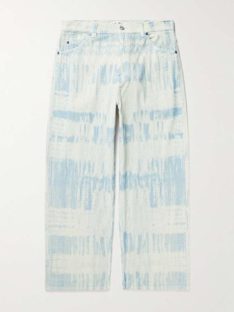 Our Legacy Straight-Leg Printed Cotton-Corduroy Trousers