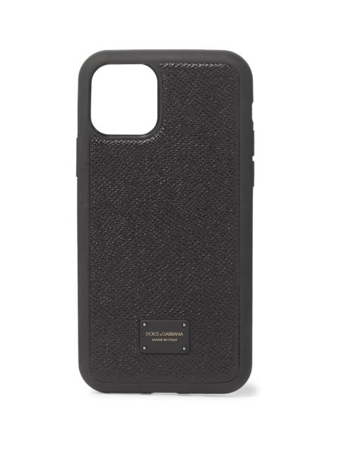 Pebble-Grain Leather iPhone 11 Pro Case
