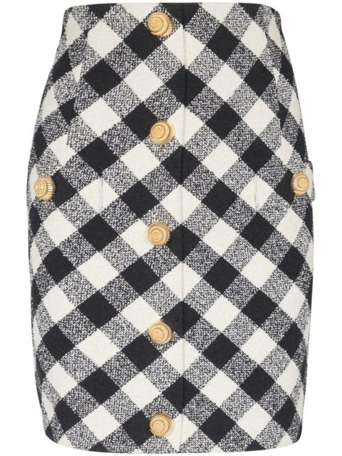 CHECK-PATTERN MINI SKIRT