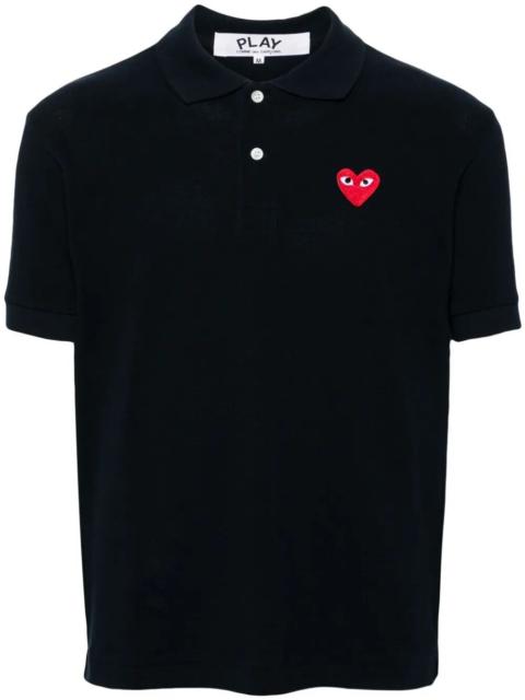 Comme des Garçons PLAY RED HEART COTTON POLO SHIRT