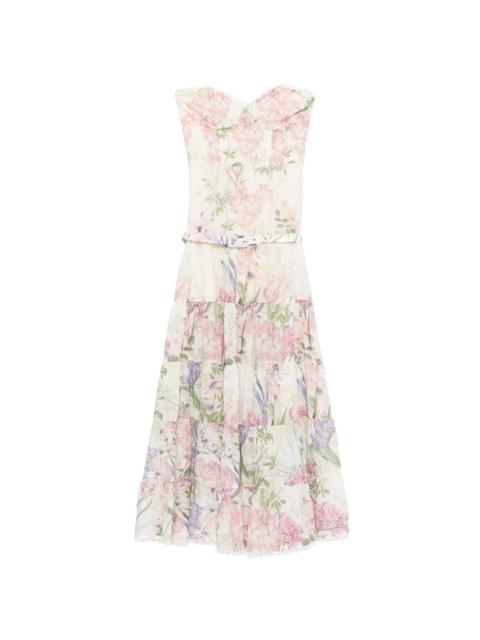 Charo Ruiz Danny floral-print belted maxi dress