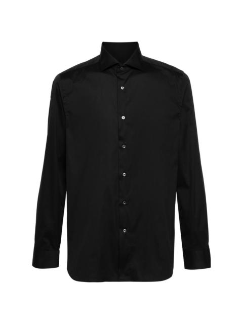 classic-collar poplin shirt