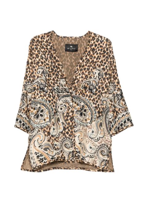 Etro leopard-print Paisley jacket