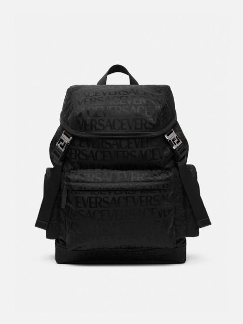 Versace Allover Neo Nylon Backpack