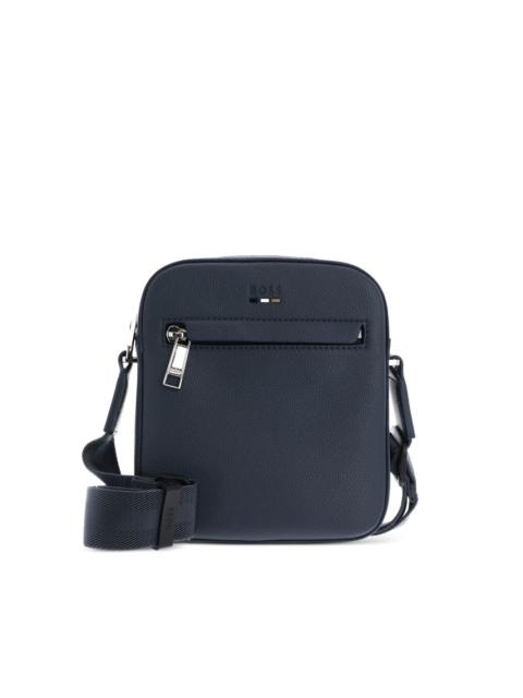 BOSS debossed logo messenger bag
