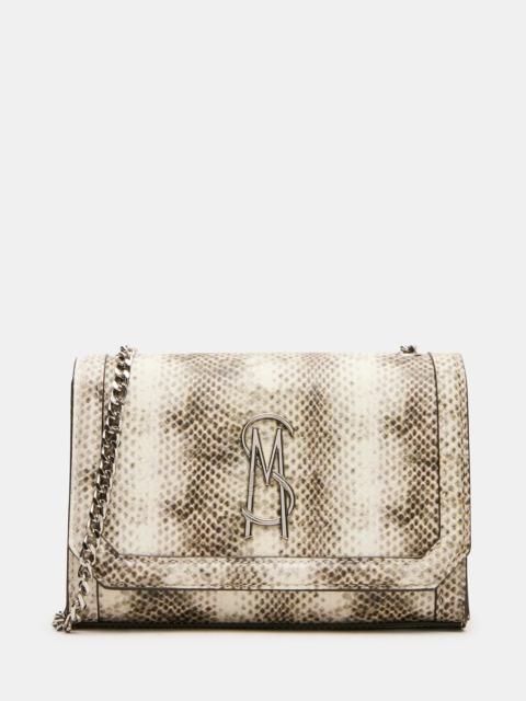 STEVE MADDEN LARISA PYTHON BAG BONE/MULTI