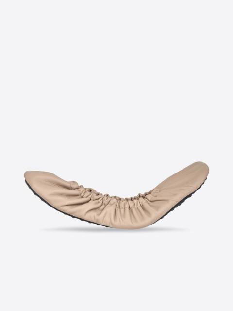 BALENCIAGA Women's Tug Ballerina  in Brown