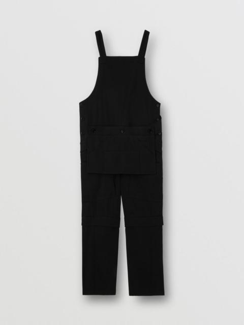 Burberry Grain de Poudre Wool Bib-front Trousers