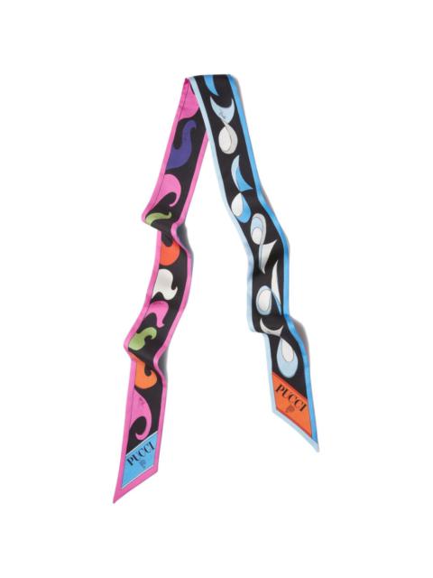 PUCCI Marmo Pesci-print silk scarf