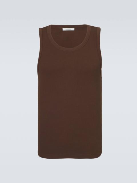 entire studios Ribbed-knit cotton-blend jersey tank top