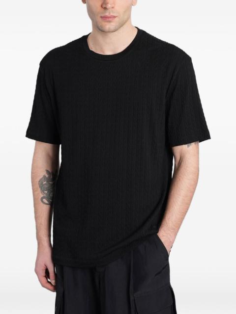 GIORGIO ARMANI textured T-shirt