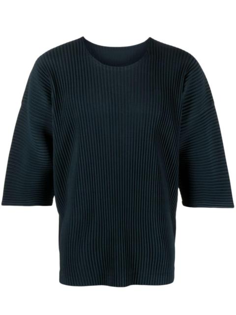 ISSEY MIYAKE knitted short-sleeved T-shirt