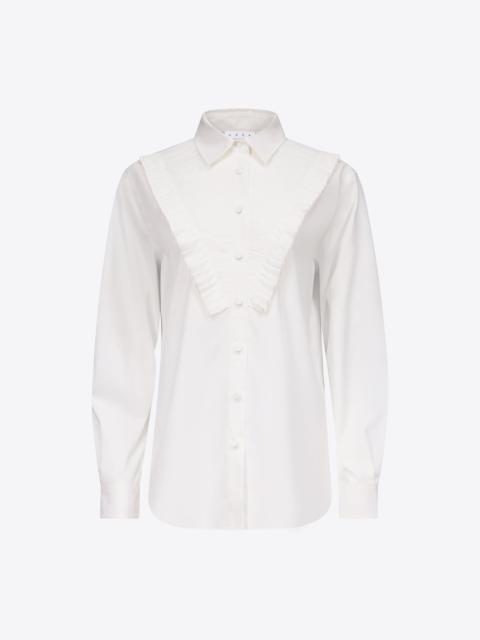 AREA PLEATED RUFFLE BIB TUXEDO SHIRT