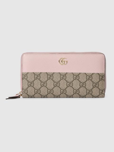 GUCCI GG Marmont bi-color zip around wallet
