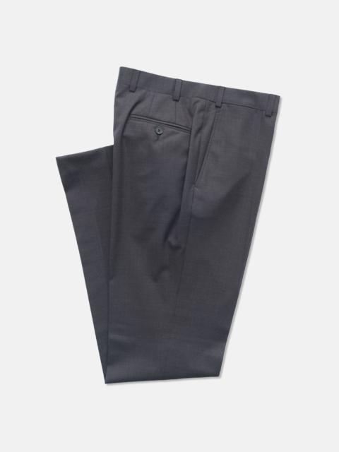 J. PRESS MADE-IN-CANADA DARK BROWN TROPICAL WOOL TROUSER
