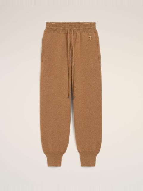 AMI Paris BROWN WOOL TRACK PANTS