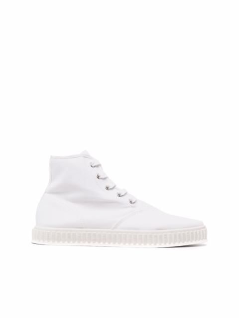 high-top cotton sneakers