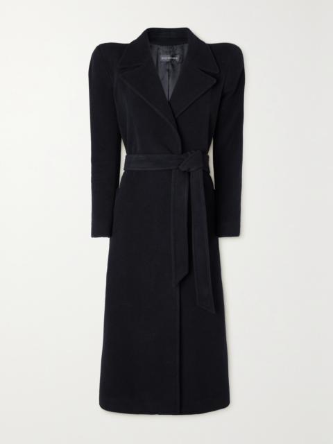 BALENCIAGA Belted Cashmere-blend Coat