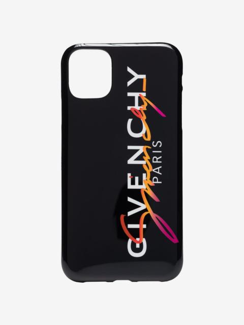 Givenchy iPhone 11 sunset logo print case