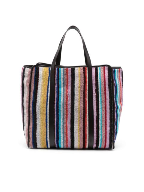 Missoni striped terry-cloth tote bag