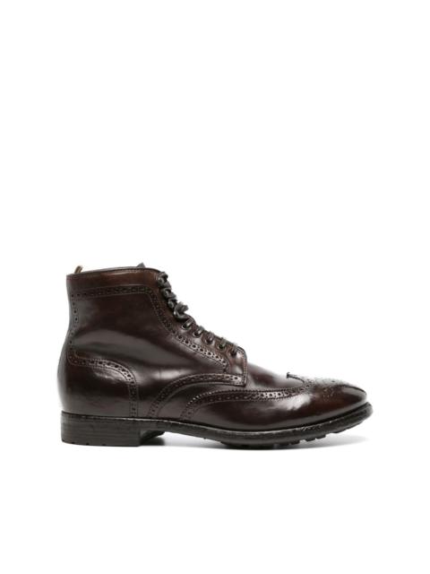 Prince perforated leather boots