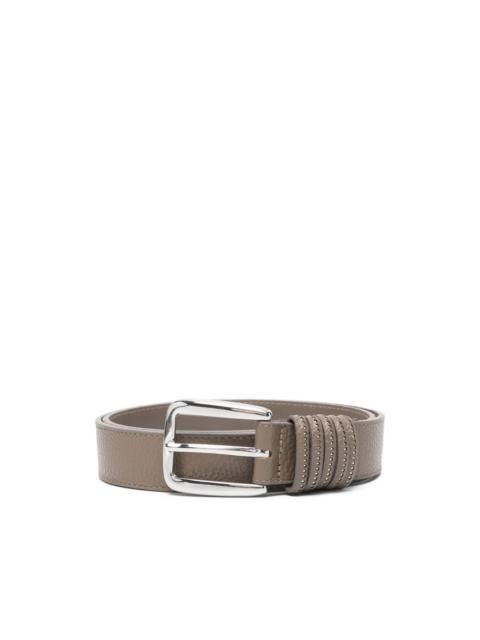 PESERICO textured-leather buckle belt