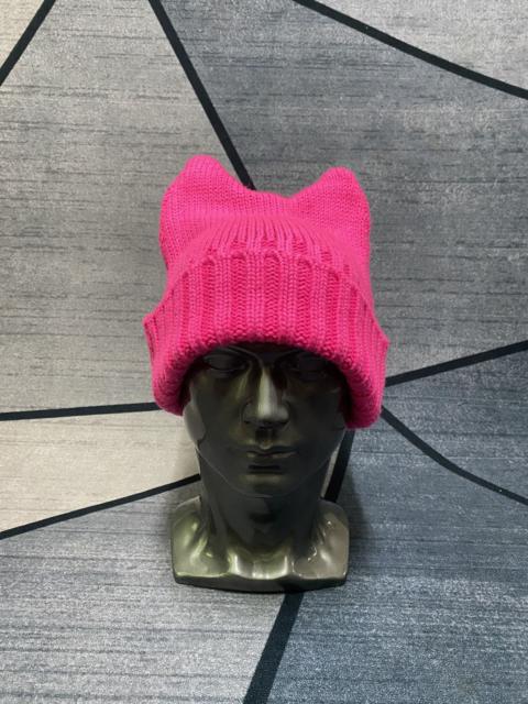 Other brands Japanese Brand - Hot Pink Bunny Ears Horn Devil Beanie Hat