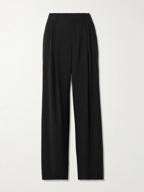 LIBEROWE Annie Pleated Wool Wide-leg Pants